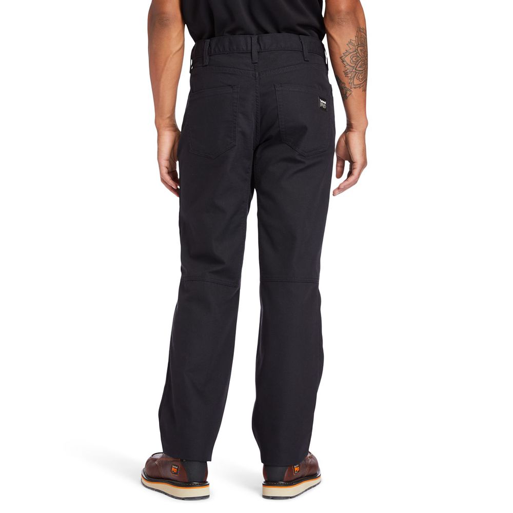 Timberland Mens Pants PRO® 8 Series Flex Canvas Work - Black - India MG1259836